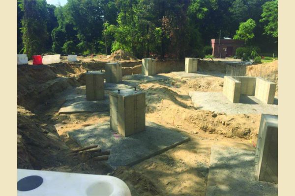 Wheatley Tank – September 2018 - Start of construction, foundation.