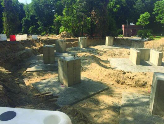 Wheatley Tank – September 2018 - Start of construction, foundation.