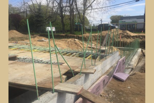 Forming out for the building floor. Forming out for the building floor.