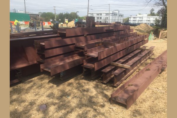 More steel I-beams. More steel I-beams.