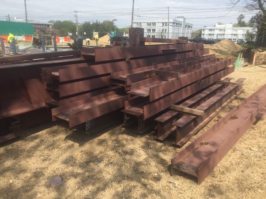 More steel I-beams. More steel I-beams.