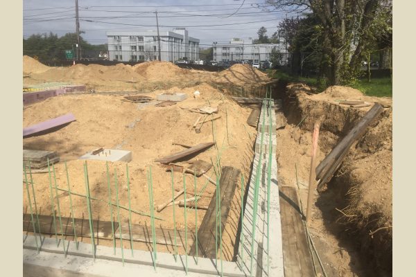 The foundation footing. The foundation footing.